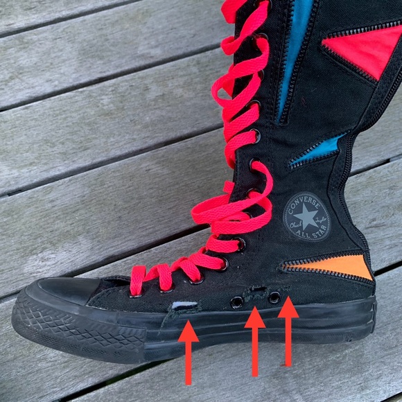 Converse Chuck Taylor All Star XXHi Neon Multicolor Colorful High Top Sneakers 6 - Picture 11 of 14